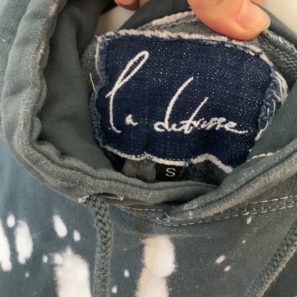 ACID WASH CHARCOAL HOODIE - Picture 5 of 5